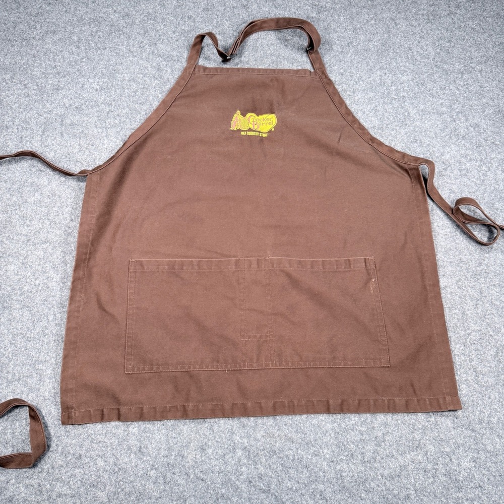 Cracker Barrel Old Country Store WearGuard Brown Apron Embroidered Logo 15748